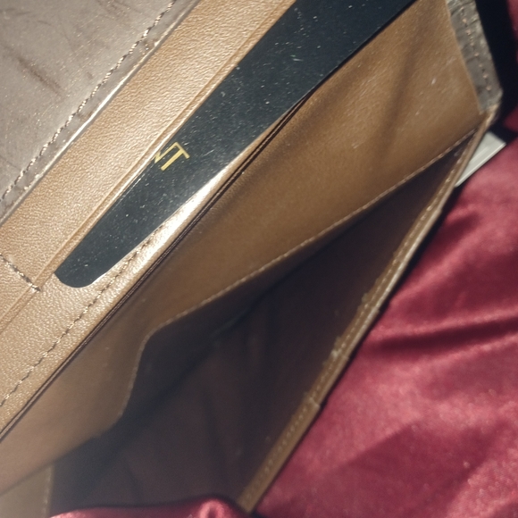 Yves Saint laurent Dark brown leather gold tone hardware long large ysl wallet - Picture 12 of 14